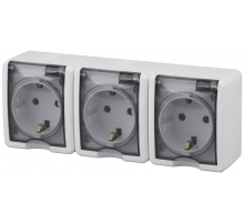 Розетка ЭРА Эксперт 3х2P+E IP54 16A 250V 11-2405-01 Б0020720