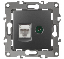 Розетка комбинированная RJ45+TV ЭРА 12 12-3110-12 Б0027447