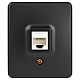 Розетка ЭРА Эксперт 11-3203-05 информационная RJ45 IP20 ОУ антрацит Б0062988