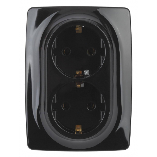 Розетка ЭРА 12 2x2P E Schuko со шторками 16A 250V 12-2108-06 Б0036447 Розетка ЭРА 12 2x2P E Schuko со шторками 16A 250V 12-2108-06 Б0036447