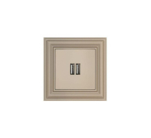 Розетка 2xUSB Liregus Retro кремовый омбре 29-117