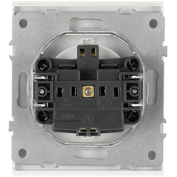 Розетка ЭРА Arktik 16-2101-08 с заземлением 2P+E Schuko 16А-250В белый матовый Б0070421
