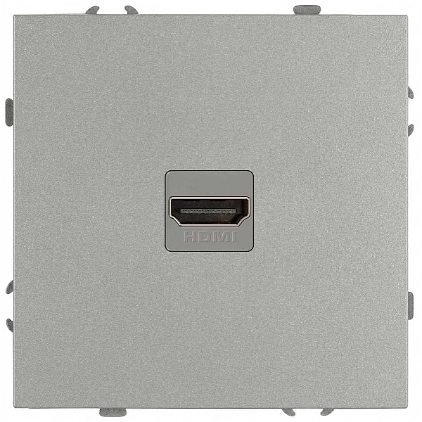 Розетка ЭРА Galaxy 15-3114-03 HDMI IP20 алюминий Б0070796