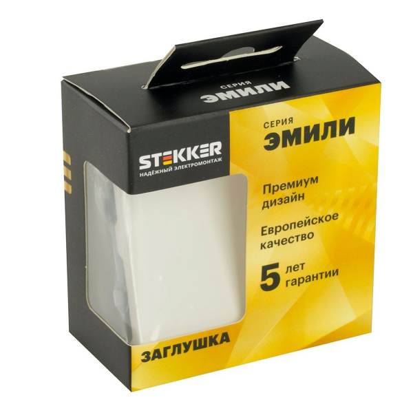 Заглушка Stekker Эмили белый фарфор RST00-5116-01 49883