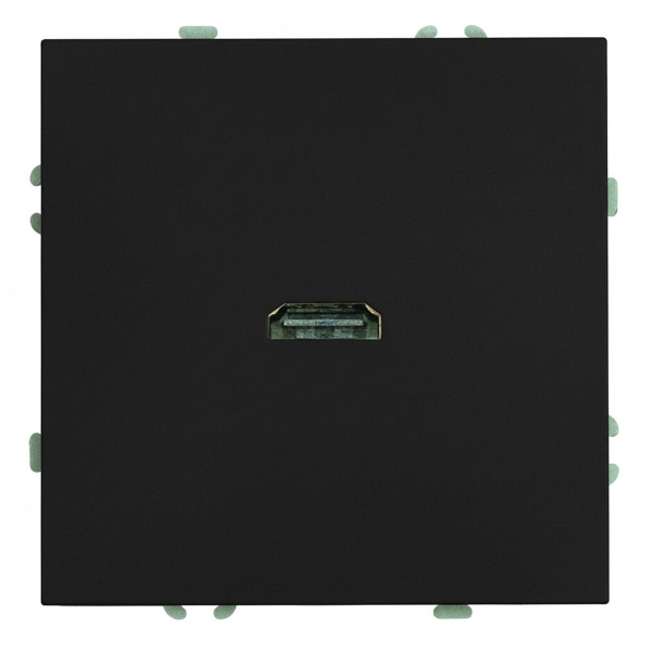 Розетка HDMI 2.0 Type A (механизм), серия Эмили, STEKKER, RST00-5118-05, черный уголь, soft touch 50171