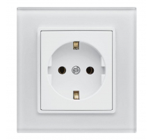 Розетка 2P+E Vesta-Electric Exclusive White белый FRZ00040004BEL