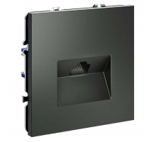Розетка компьютерная встраиваемая Voltum S70 RJ45 кат.6, (титан) VLS060106