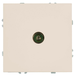 Розетка телевизионная 1-местная (механизм), Stekker, 75 Ом, 5-862МГц Эмили, RST00-5108-08, кашемир, soft touch 49901