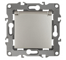 Розетка ЭРА 12 2P E Schuko со шторками с крышкой 16A 250V 12-2103-15 Б0019330