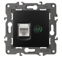 Розетка комбинированная RJ45+TV ЭРА Elegance 14-3110-05 Б0034318