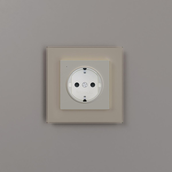 Розетка с подсветкой Werkel айвори a069610