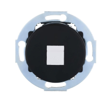 Розетка LK Studio компьютерная RJ-45 кат. 5е с накладкой (черный) Vintage 886108-1