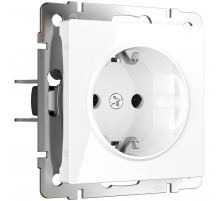 Розетка с заземлением Werkel белый W1171001 4690389155116