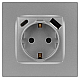 Розетка ЭРА Серия 12 12-4108-03 2P+E 16A-250В со шторками с USB type-A+C 5В-3А алюминий Б0067716