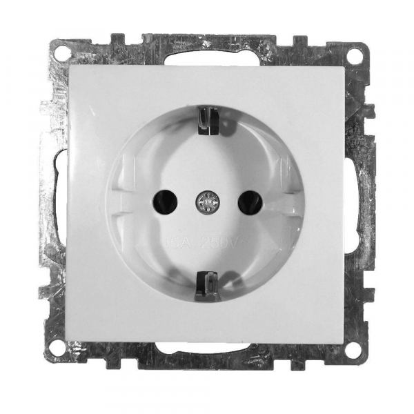 Розетка 2P+PE Stekker Катрин со шторками белый GLS16-7110-01 39304 Розетка 2P+PE Stekker Катрин со шторками белый GLS16-7110-01 39304