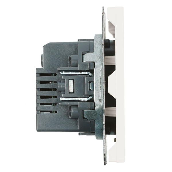 Розетка двухместная USB + Type C Stekker Эмили белый фарфор RST10-5115-01 49879