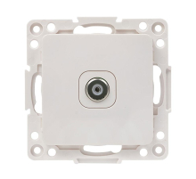 Стокгольм Механизм Розетки TV 1-местной проходной 75Ом 5-862МГц белый EKF EYA00-127-10