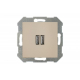 Розетка 2xUSB Liregus Retro кремовый омбре 29-117