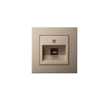 Розетка RJ45 Liregus Epsilon шампань 28-316