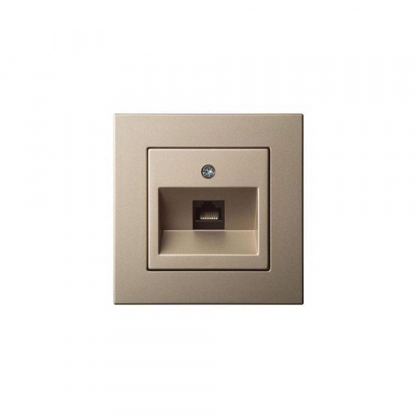 Розетка RJ45 Liregus Epsilon шампань 28-316 Розетка RJ45 Liregus Epsilon шампань 28-316
