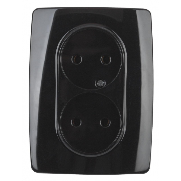 Розетка ЭРА 12 2x2P 16A 250V 12-2107-06 Б0031243 Розетка ЭРА 12 2x2P 16A 250V 12-2107-06 Б0031243