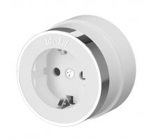 Розетка с заземлением Werkel Vintage белый матовый/хром W5871050 4690389174698