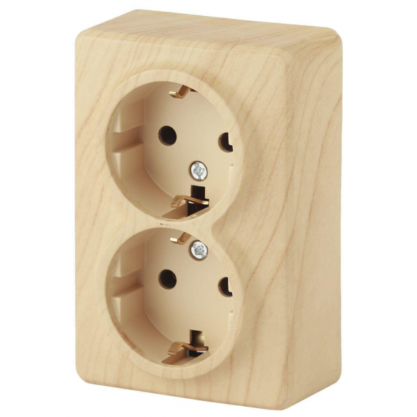 Розетка ЭРА Эксперт 2х2P E Schuko со шторками 16A 250V 11-2206-11 Б0020696 Розетка ЭРА Эксперт 2х2P E Schuko со шторками 16A 250V 11-2206-11 Б0020696