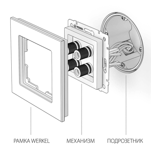 Акустическая розетка Werkel слоновая кость W1185003 4690389155826 Акустическая розетка Werkel слоновая кость W1185003 4690389155826
