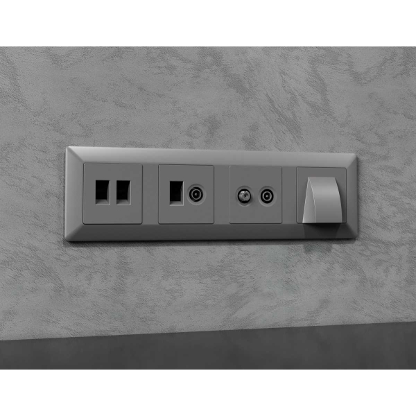 Лицевая панель AMBRELLA VOLT ALFA AP5125