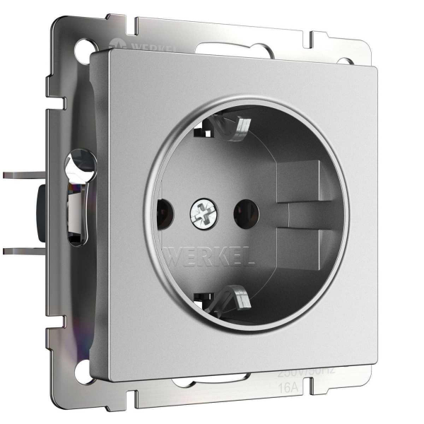 Розетка Werkel серебряный матовый W1171065 4690389195570