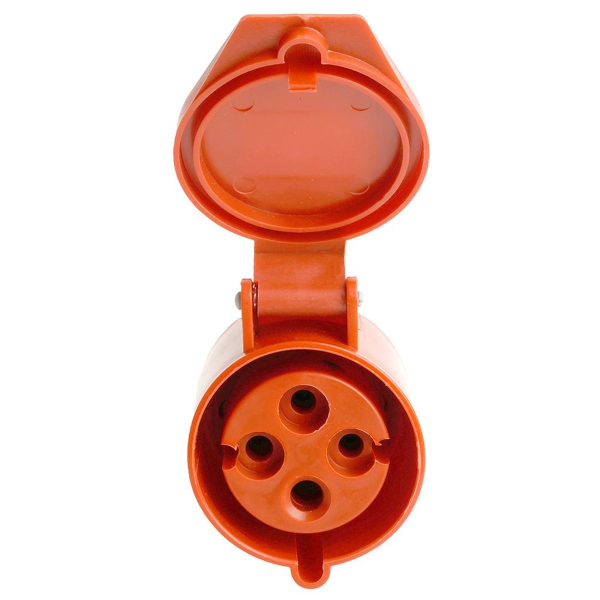 Розетка переносная 3P+PE Stekker с крышкой красный RST32-224-44 49442