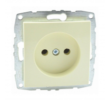 Розетка 2К Mono Electric Despina/ Larissa 16A 250V винтовое подключение крем 500-001722-116