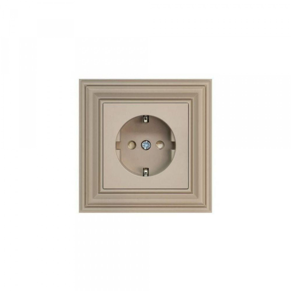 Розетка 2P+E Liregus Retro кремовый омбре 29-124 Розетка 2P+E Liregus Retro кремовый омбре 29-124