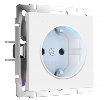 Розетка Werkel с подсветкой белый матовый W1171461 4690389191978