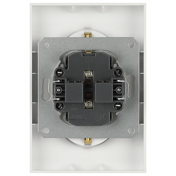 Розетка ЭРА Arktik 16-2105-04 двойная с заземлением 2X2P+E Schuko со шторками 16А-250В шампань Б0070457