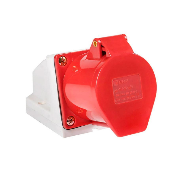 Розетка стационарная наружная 114 3Р+РЕ 16А 380В IP44 EKF PROxima ps-114-16-380 Розетка стационарная наружная 114 3Р+РЕ 16А 380В IP44 EKF PROxima ps-114-16-380