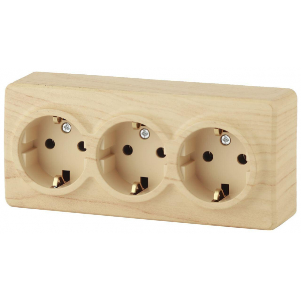 Розетка ЭРА Эксперт 3х2P E Schuko 16A 250V 11-2208-11 Б0020702 Розетка ЭРА Эксперт 3х2P E Schuko 16A 250V 11-2208-11 Б0020702