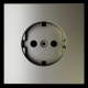 Накладка для розетки с заземлением S70 (шелк) Voltum VLS000604