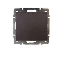 Розетка с зазем. с крышкой Lezard Rain черная 703-4188-123