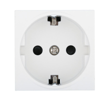 Розетка LK Studio с з/к, со шторками матовая поверхность (белый) LK45 851404-1