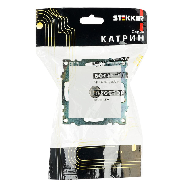 ТВ-розетка Stekker Катрин белый GLS00-7108-01 39306