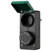 Розетка с таймером (с датчиком освещенности) Feron TM29 суточная мощность 2300W/10A IP44 51434