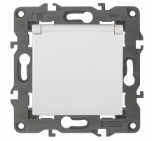 Розетка ЭРА Elegance 2P E Schuko со шторками с крышкой 16A 250V 14-2103-01 Б0034278