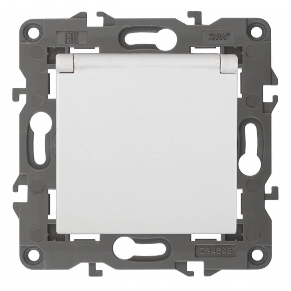Розетка ЭРА Elegance 2P E Schuko со шторками с крышкой 16A 250V 14-2103-01 Б0034278 Розетка ЭРА Elegance 2P E Schuko со шторками с крышкой 16A 250V 14-2103-01 Б0034278