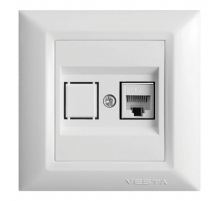 Розетка LAN Vesta-Electric Roma белый FRZCW010101BEL