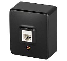 Розетка ЭРА Эксперт 11-3203-05 информационная RJ45 IP20 ОУ антрацит Б0062988