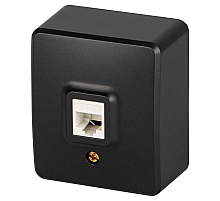 Розетка ЭРА Эксперт 11-3203-05 информационная RJ45 IP20 ОУ антрацит Б0062988