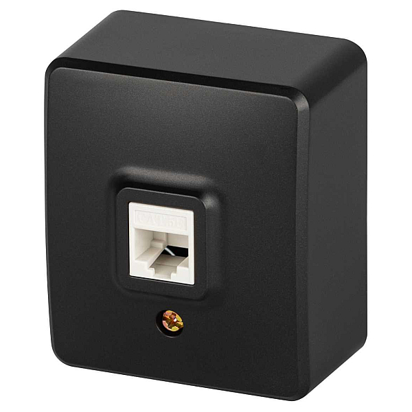 Розетка ЭРА Эксперт 11-3203-05 информационная RJ45 IP20 ОУ антрацит Б0062988