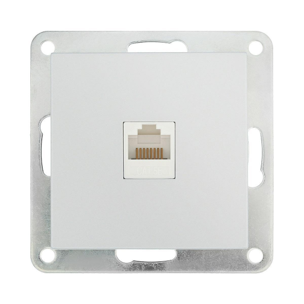 Розетка LK Studio компьютерная RJ-45 кат. 5е с накладкой (серебристый металлик) LK80 846103-1 Розетка LK Studio компьютерная RJ-45 кат. 5е с накладкой (серебристый металлик) LK80 846103-1