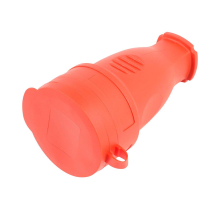 Розетка переносная 1-местная Stekker Одри RST16-21-44 красный 39195